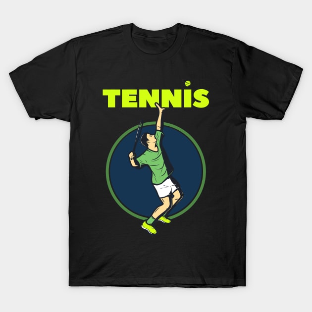 Player Position shooting a Ball tennis T-Shirt by SPIRITY